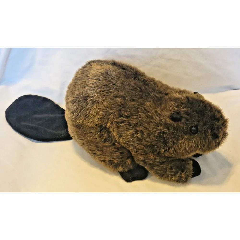 Fiesta Realistic Brown Beaver Plush 11